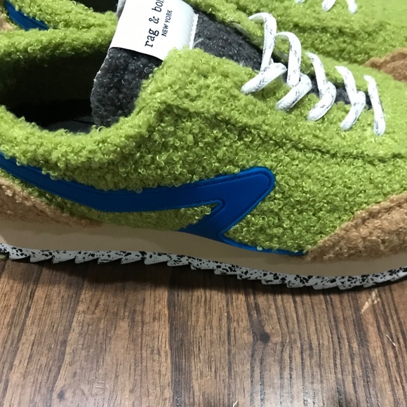 Nordstrom Rag & Bone Retro Runner Faux Fur Sneaker Size 10 US 40 EU - Picture 5 of 11